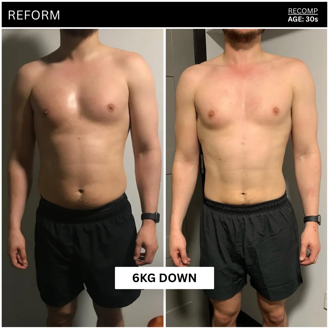 Client body transformation, leaner and more defined.