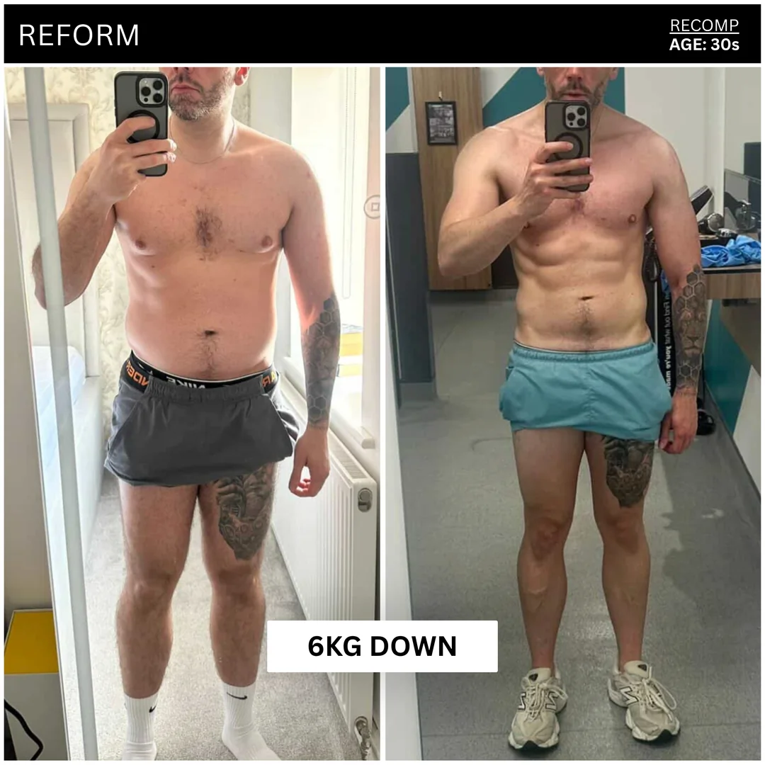 Client body transformation, leaner and more defined.