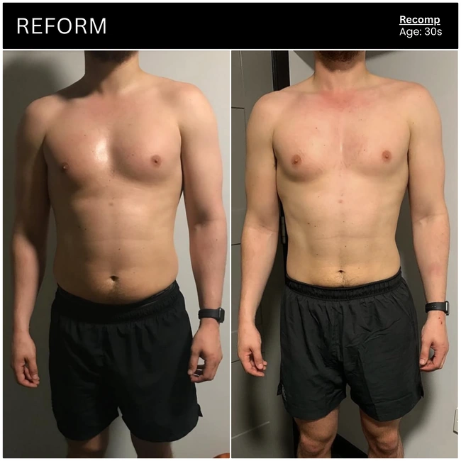 Client body transformation, leaner and more defined.