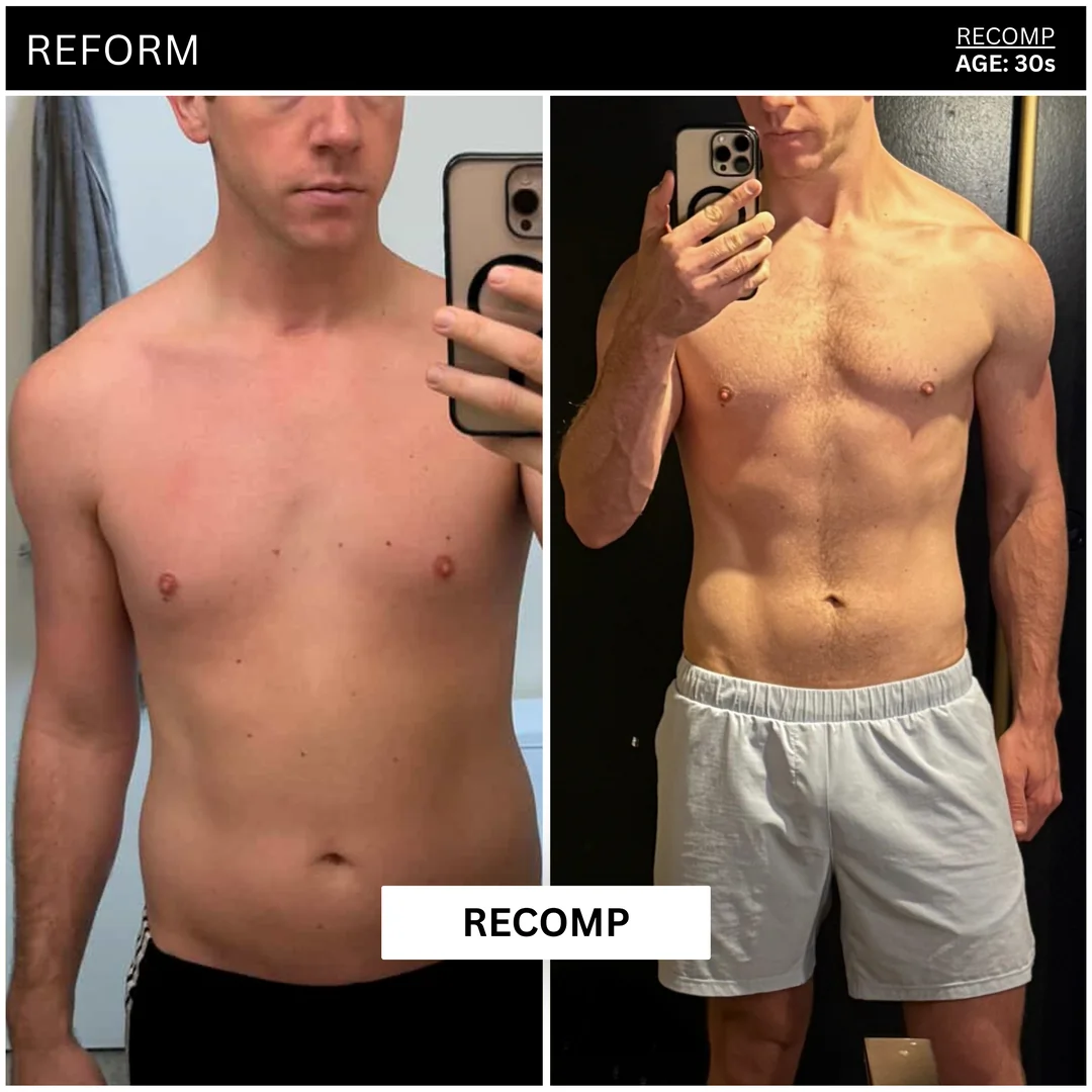 Client body transformation, leaner and more defined.